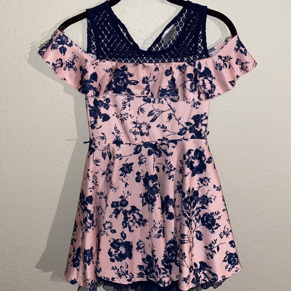 Pink floral pattern dress